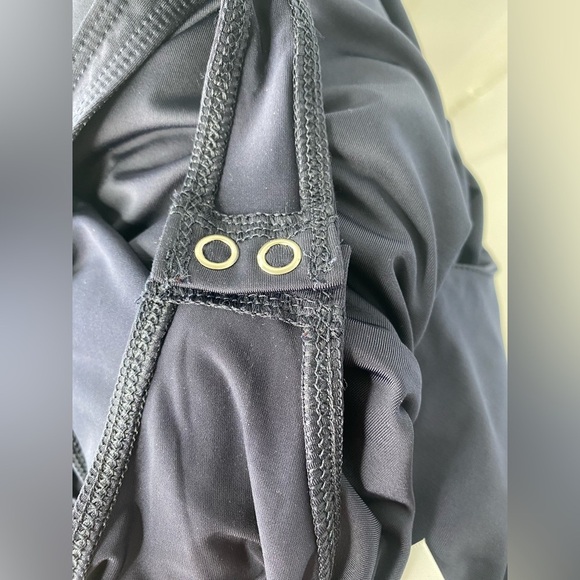 EXPRESS NWT Body Contour Compression One-Shoulder Navy Bodysuit. - Picture 3 of 8